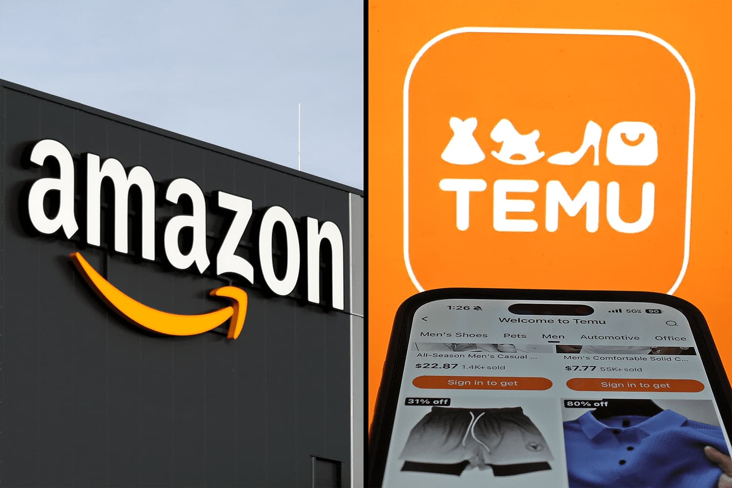 De prijsverschillen tussen Temu vs Amazon